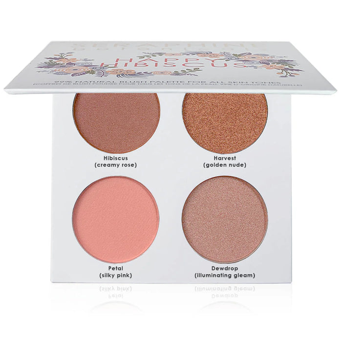 SERAPHINE Happy Hibiscus Blush Palette 99% Natural All Skin Tones Full Size