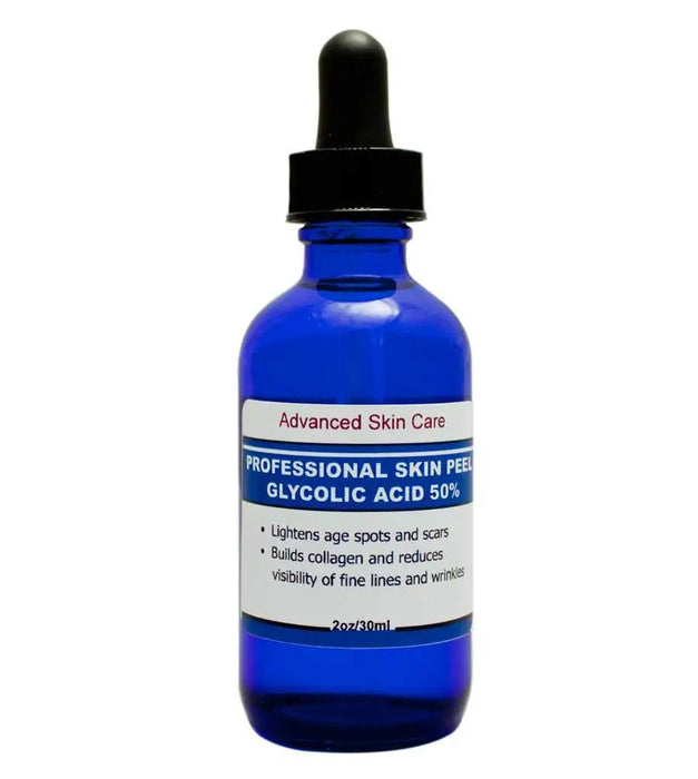 GLYCOLIC ACID Glycolic Acid 50% Chemical Peel 100% Pure! Acne-Scars-Wrinkles, Anti Aging  2oz