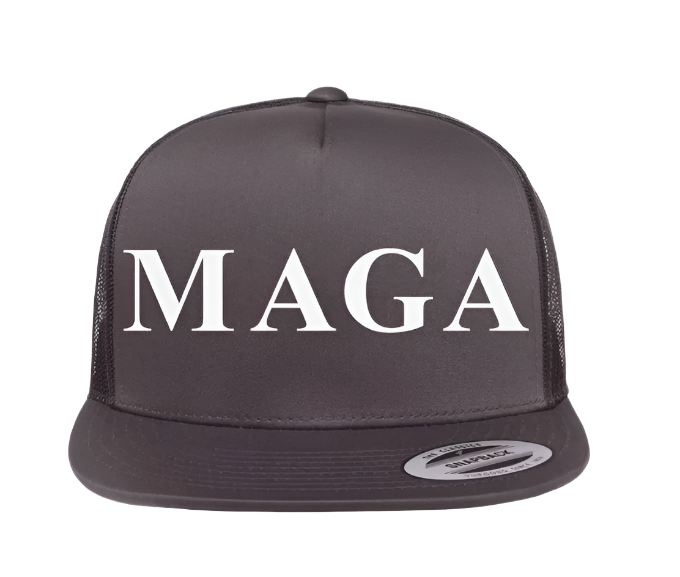 Donald Trump 2024 MAGA Make America Great Again Fight 45 47 DTF Hat Trucker Cap (Charcoal)