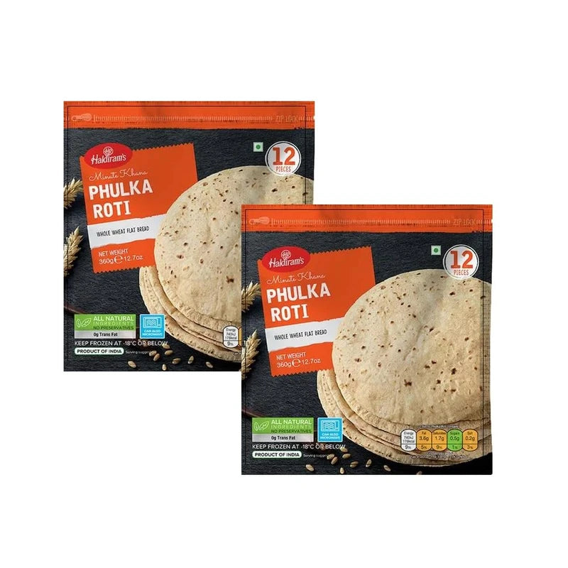 Haldiram's Phulka Roti | 360G | Roti | Ready to Eat | 100% Fresh | Ind