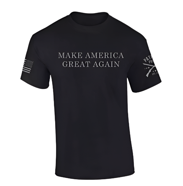 Trenz Shirt Company Trump 2024 Make America Great Again Dark MAGA Short Sleeve 4X-Large