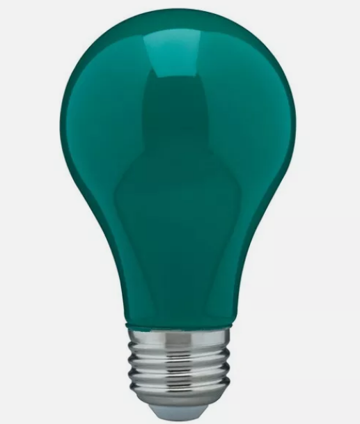 CERAMIC GREEN LED Bulb A19 Medium E26 8W 60 Watt Equivalent Damp Location Rated