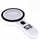 GATOR TECH Magnifying Glass Bright LED Light Handheld Jumbo Illuminated 30x Magnifier Large