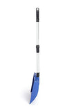 Large Portable Snow Shovel, Meititi 47 Inch Snow Shovels with D-Grip, Non-Slip Sponge and Durable Aluminum Blade, Large Snow Shovel for Driveway Car (Blue)