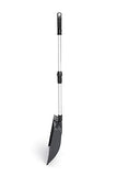 Large Portable Snow Shovel, Meititi 47 Inch Snow Shovels with D-Grip, Non-Slip Sponge and Durable Aluminum Blade, Large Snow Shovel for Driveway Car (Black)