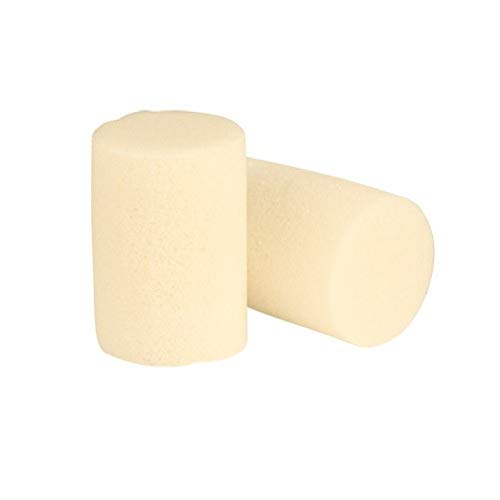 Flents Foam Ear Plugs, 50 Pair for Sleeping, Snoring, Loud Noise, Traveling, Concerts, Construction, & Studying, Contour to Ears, NRR 29, Beige