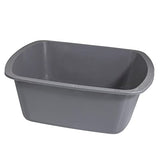 Wash Basins – Rectangular Plastic Hospital Bedside Soaking Tub [5 Pack] Small 7 Quart Graduated Bucket - Portable Washbasin for Washing, Cleaning, Foot Bath, Washing Dishes, Face Cleansing Bowl