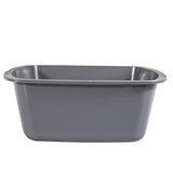 Wash Basins – Rectangular Plastic Hospital Bedside Soaking Tub [5 Pack] Small 7 Quart Graduated Bucket - Portable Washbasin for Washing, Cleaning, Foot Bath, Washing Dishes, Face Cleansing Bowl