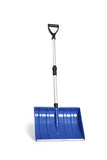 Large Portable Snow Shovel, Meititi 47 Inch Snow Shovels with D-Grip, Non-Slip Sponge and Durable Aluminum Blade, Large Snow Shovel for Driveway Car (Blue)