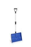 Large Portable Snow Shovel, Meititi 47 Inch Snow Shovels with D-Grip, Non-Slip Sponge and Durable Aluminum Blade, Large Snow Shovel for Driveway Car (Blue)