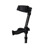 in-Motion Forearm Crutches | Spring Assist | Ergonomic Handles | Articulating Tips | Size Tall (5'3" - 6'8") | Charcoal