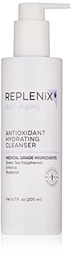 Replenix Antioxidant Hydrating Cleanser, Medical-Grade Gentle Face Wash for Dry & Mature Skin (6 fl. Oz)