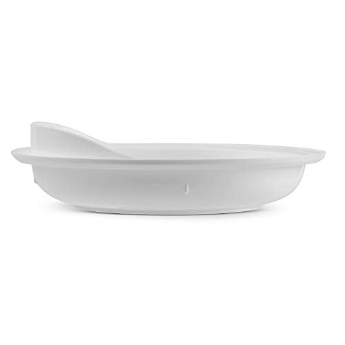 Providence Spillproof 9" Scoop Plate High-Low Adaptive Bowl - 3 Pack - Dish for Disabled, Handicapped, and Elderly Adults with Special Needs from Parkinsons, Dementia, Stroke or Tremors - PSC 996