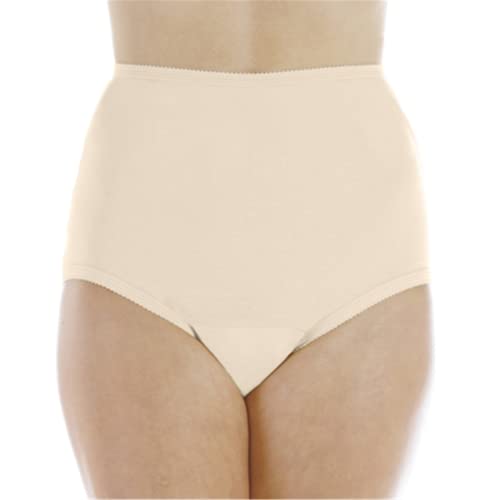 Wearever Women's Cotton Comfort Incontinence Panties for Bladder Control with Regular Absorbency - Reusable & Washable Leak Proof Underwear for Women (Pack of 3) (Beige) (2X) (Fits Hip Sizes: 45-48")