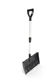 Large Portable Snow Shovel, Meititi 47 Inch Snow Shovels with D-Grip, Non-Slip Sponge and Durable Aluminum Blade, Large Snow Shovel for Driveway Car (Black)