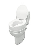 Pepe - Toilet Seat Risers for Seniors 6 inch, Raised Toilet Seat with Lid, Handicap Toilet Seat Riser, Elevated Toilet Seat for Elderly, 6 inch Raised Toilet Seat, White High Toilet Seat for Seniors