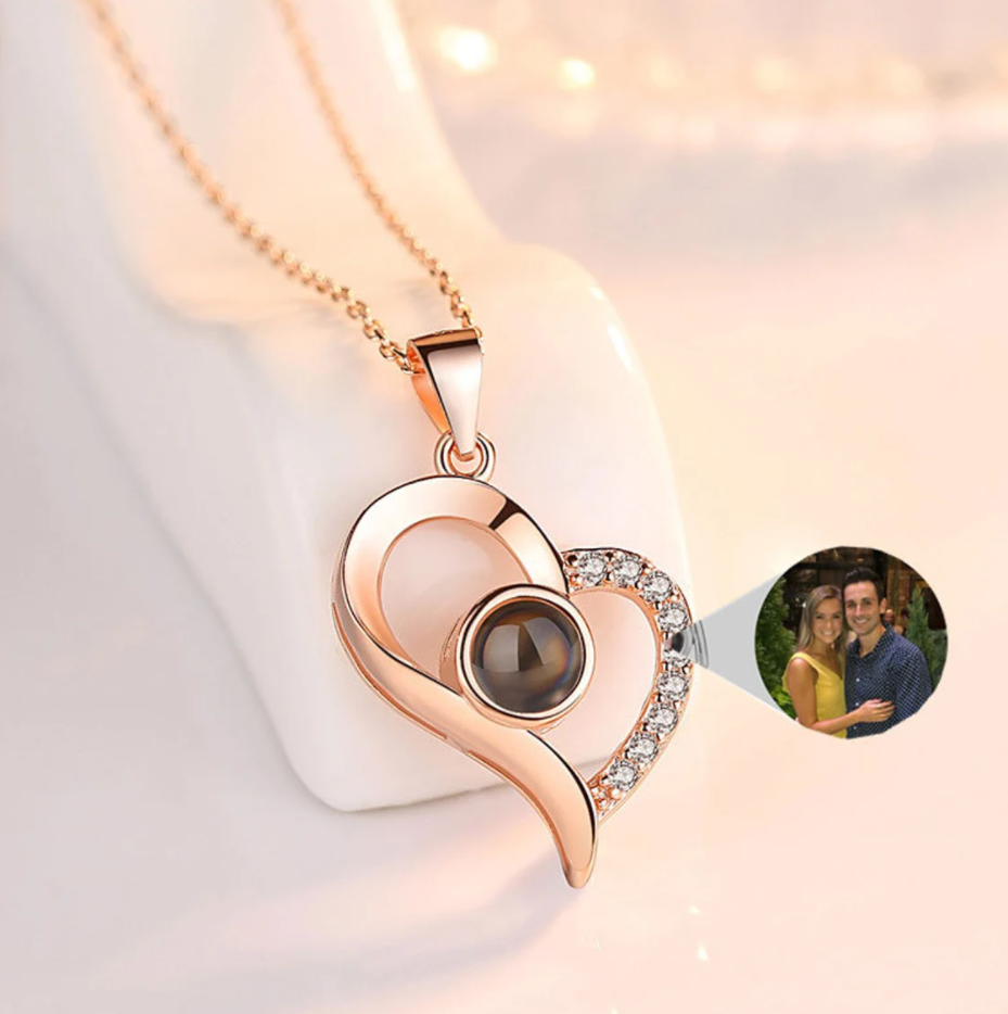 Heart locket necklace , Personalized Heart necklace, Personalized Photo Necklace, name necklace in heart, diamond heart necklace