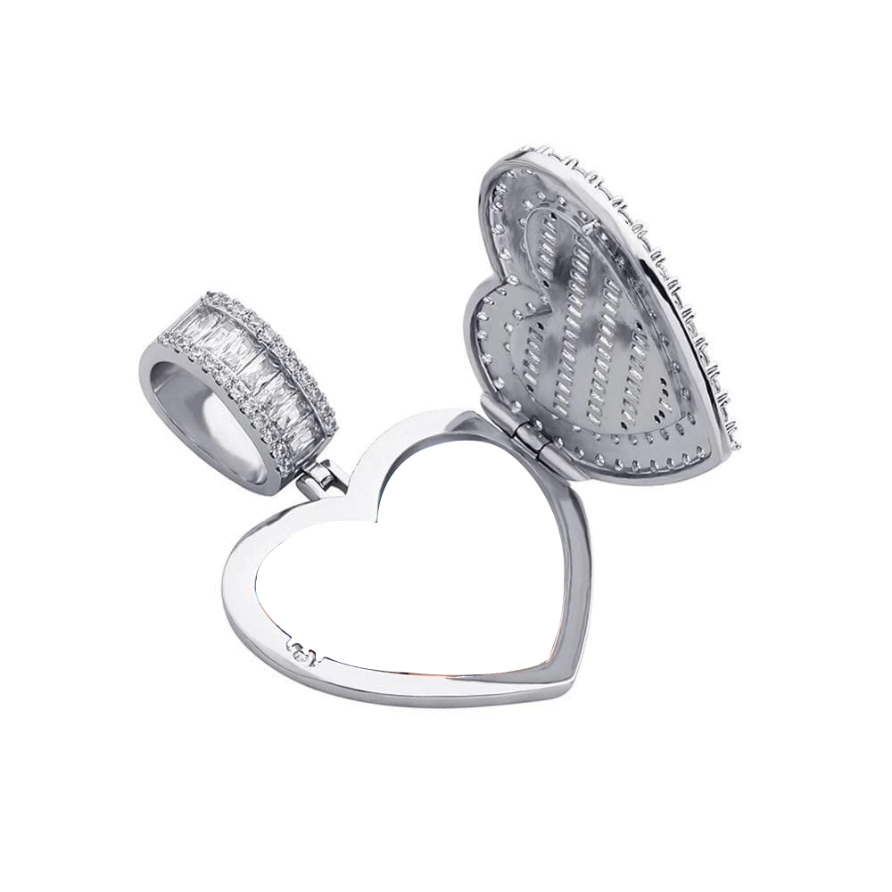 Heart-shaped Photo Pendant, Chains With Picture In It, Photo Medallion Necklace