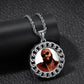 Hot Custom Made Photo Medallions Pendant Necklace Gold Silver Iced Out Cubic Zircon Men's Hip Hop Rap Jewelry Tennis Chain