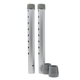 Universal Walker Replacement Legs with Free Rubber Tips - Gray - 1 Pair