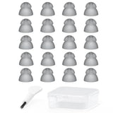 Hearing Aid Domes - Double Layer Closed Type Power Dome for Resound SureFit RIC and Open Fit BTE Hearing Amplifier Ear Tips Accessories with Carry Case (Large 20pcs Pack)