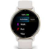 Garmin vívoactive 5, Health and Fitness GPS Smartwatch, AMOLED Display, Up to 11 Days of Battery, Ivory