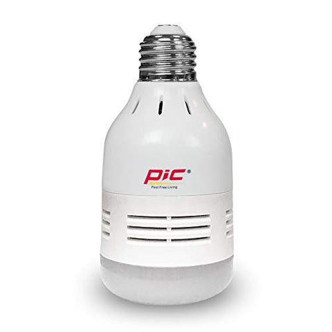 PIC Rodent Repeller & LED Light Bulb, Ultrasonic Pest Repeller, Mice Repellent, 2-in-1 Mouse Deterrent, 535 Lumens, Humane Pest Control for Indoor Use, Lightbulb That Repels Mice (3 Pack)