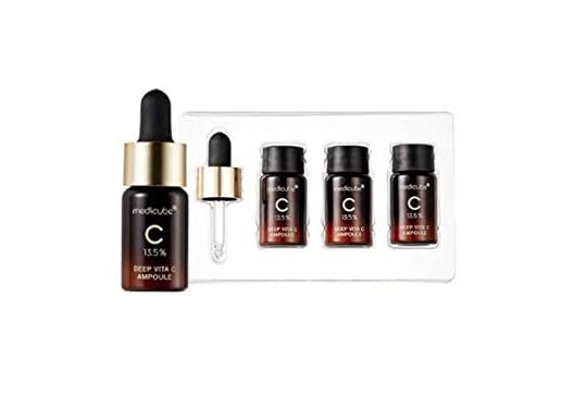 Medicube Deep Vita C Serum 2.0 || 14.5% Pure Vitamin C reduce the appearance of hyperpigmentation, dark spots, and blemishes | 16 self-tests complete | Korean skincare (10g * 3 bottles)