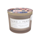 Sand + Paws Scented Candle - California Beach Houses –Luxurious Air Freshening Jar Candles Neutralize pet Odors and Enhance Home décor – 100% Cotton Lead-Free wicks-12oz