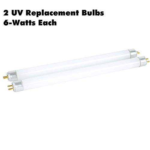 DynaTrap 32050 6-Watt UV Replacement Bulbs for 1 Acre Mosquito & Flying Insect Trap Models DT2000XL and DT2000XLP - 2 Bulbs,White (Pack of 2)