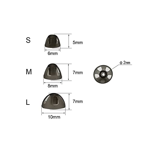 Hearing Aid Domes Large 10 mm Open for Resound Hearing Aid Ear Tips Replacement