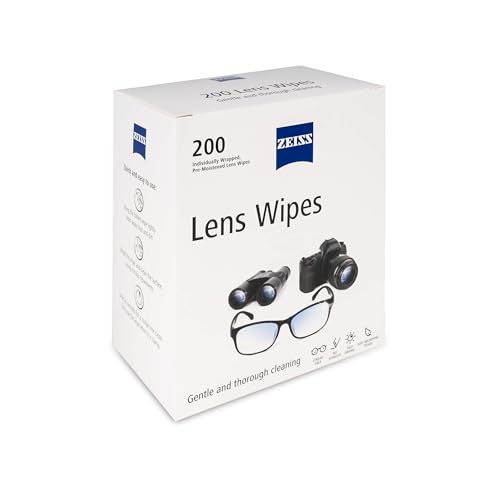 ZEISS Pre-Moistened Lens Cleaning Wipes, 200 Count