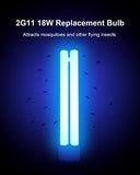 18W H-Shaped Bug Zapper Replacement Bulbs Compatible with 18W Indoor Outdoor Mosquito Lamps for Home with 4 Pin Base