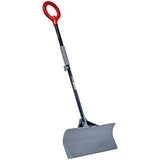 Radius Garden 90311 24" Heavy Duty Manual Snow Push Plow Shovel, Solid, Smoked Grey