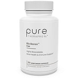Pure TheraPro Rx Bio Boron, 10mg/Capsule, 90 Capsules, Bororganic Glycine Boron Supplements for Men & Women, Vegan Mineral Supplements for Bones, Cardiovascular Function & Immunity Support