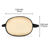 3 Pieces Silk Eye Patch Elastic Lazy Eye Patch Adult Adjustable Single Eye Patch with Elastic Strap (Black, Champagne, Peach)