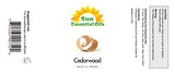 Sun Essential Oils 8oz - Cedarwood Essential Oil - 8 Fluid Ounces
