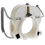 Carex EZ Lock Raised Toilet Seat with Handles, 5 Inch Elevated Handicap Toilet Seat Riser with Arms, Fits Most Toilets