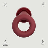 Loop Quiet Ear Plugs for Noise Reduction – Super Soft, Reusable Hearing Protection in Flexible Silicone for Sleep, Noise Sensitivity - 8 Ear Tips in XS/S/M/L – 26dB & NRR 14 Noise Cancelling - Red