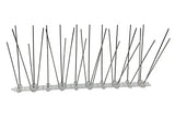 Bird Spikes,Flexible Stainless Steel with Plastic Base, 5 feet Coverage 6 Strips Barrier for Pigeons and Other Small Birds