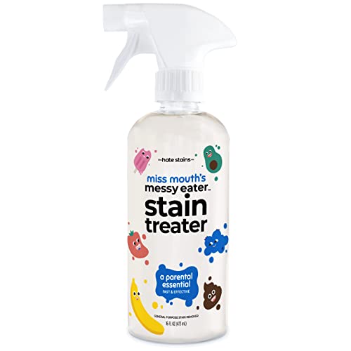 Miss Mouth's Messy Eater Stain Treater Spray - 16oz Stain Remover - Newborn & Baby Essentials - No Dry Cleaning Food, Grease, Coffee Off Laundry, Underwear, Fabric