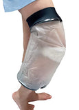 Knee Cast Cover for Shower Fit Knee Circumference 11.8" to 22.8", Waterproof Shower Bandage and Cast Protector for Knee Replacement and ACL Surgery, Wound, Burns Watertight Protection (New M2)