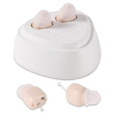 Rechargeable Hearing Aids for Seniors, Into Ear Comfortable Wear No Squealing,Hearing Amplifier for Adults with Noise Cancelling, Sound Amplifier with Charging Case and Volume Control.