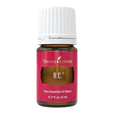 Young Living R.C. Essential Oil 5ml - Invigorating Blend with Eucalyptus, Myrtle, and Pine - 100% Pure, Therapeutic-Grade Essential Oils for Diffusion or Topical Use