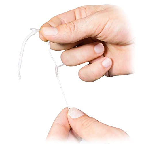 Audinell OtoFloss Hearing Aid Cleaning Threads | 100 pcs | Accessory Tool Safe for Hearing Aids, Earbuds, IEMs | Thread & Pull to Remove Debris & Eliminate Moisture