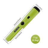 Dmyond Metal Detector Pinpointer, Professional Waterproof Handheld Pin Pointer Wand, Search Treasure Pinpointing Finder Probe with 9V Battery for Adults, Kids - Green