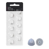 Hearing Aid Domes for Oticon MiniFit Double Vent Bass Domes: 2 Packs (6mm), Universal Domes for Oticon Hearing Aid Supplies