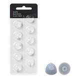 Hearing Aid Domes for Oticon MiniFit Double Vent Bass Domes: 3 Packs (6mm), Universal Domes for Oticon Hearing Aid Supplies