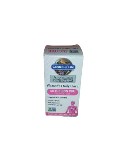Garden of Life Dr. Formulated Women's Daily Care 30 Capsules 40 Billion CFU 16 Strains Vaginal Health, Immune Health, Digestive Health