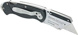 Husky 21113 Folding Sure-Grip Lock Back Utility Knife w/ 10 Disposable Blades Included (Colors Vary)